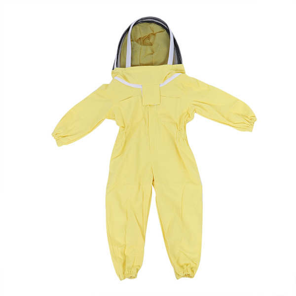 Barn Barn Bomull Bi Odling Skyddande Overall Jumpsuit med Slöja Biodlare Utrustning Kläder