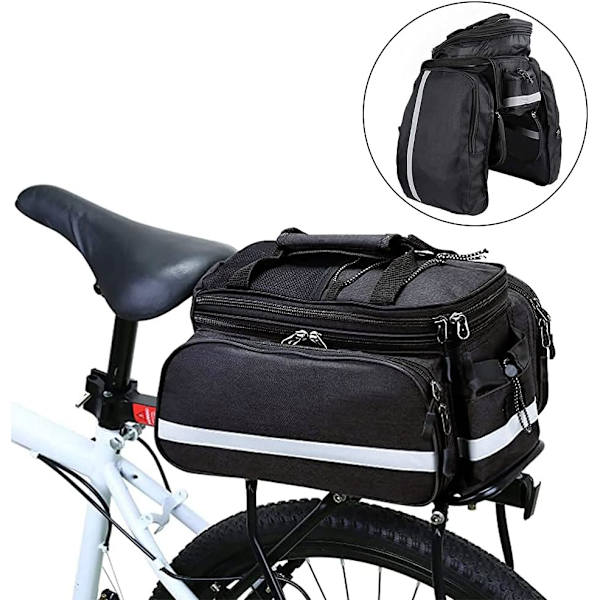 Cykelväskor, cykelpakethållare bak, cykelpakethållare bak, cykelbärarstolväska, bärbar bakre förvaringsväska för resor camping cykling