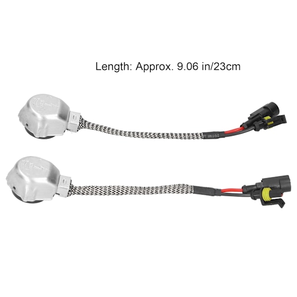 2 st Lamphållaradapterkabel Socket Connector Converter för Xenon HID-lampa D2S/D4S Ballaster