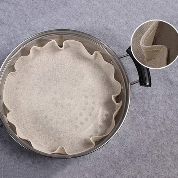 10-pack bomullsångmattor runda 32 cm återanvändbara