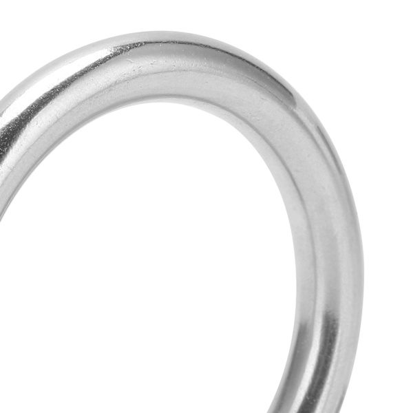 5 st runda ringar svetsade rostfritt stål hållbar robust båge för navigationsbåtar utomhus 3x15mm