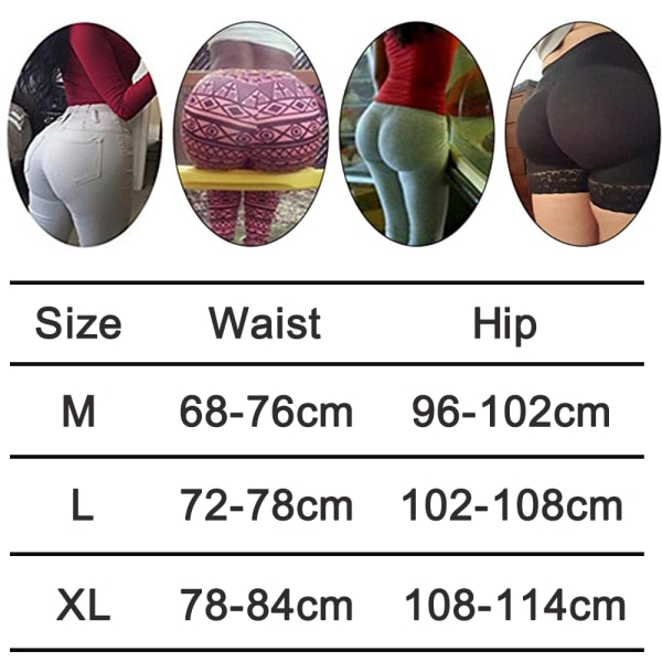 Kvinnors Butt Lifer Vadderade sömlösa underkläder Hip Enhancer Body