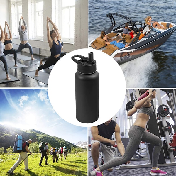 Sugrörlock kompatibel med Hydro Flask bredmunnad vattenflaska Flip Sugrör Sugrör Topp Ersättningslock