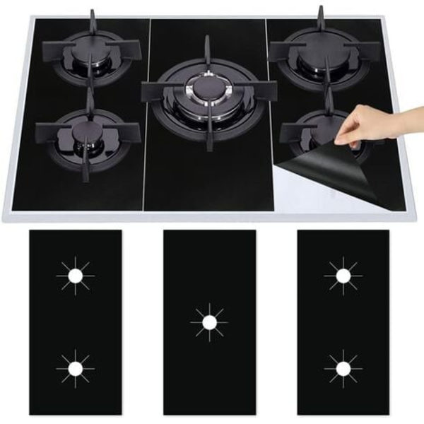 Teflon gasspiskök Teflon-skydd, förnybar gasspisköksmatta, non-stick skärmskydd, snabb rengöring