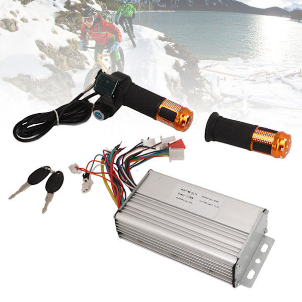 48V 1000W Borstlös Controller Elektrisk Cykel Konverteringskit Guld Universell Gasreglage Litiumbatteri Modifieringskit