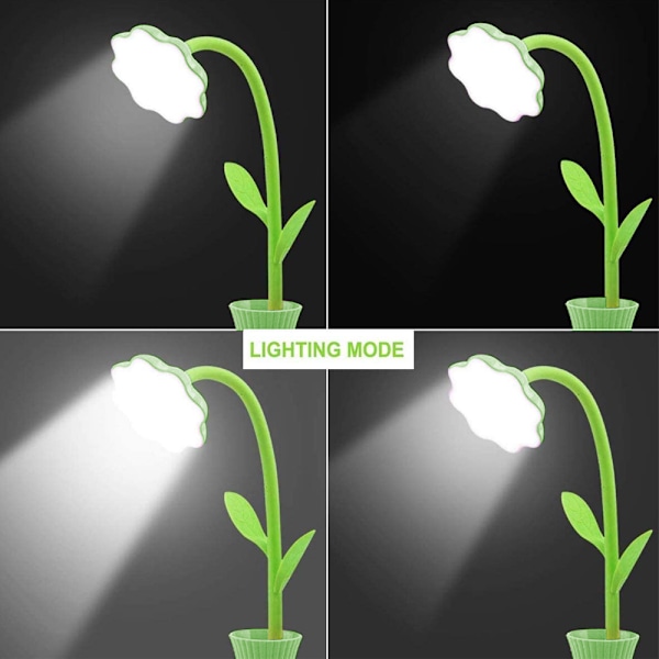 Skrivbordslampa för barn, USB-laddningsbar skrivbordslampa LED-ögonskydd Touch Sensor bordslampa dimbar sänglampa med pennhållare