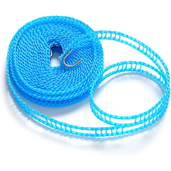 Utomhus bärbar klädstreck, 5m/16,4ft vindtät nylon torklina för resehängare för utomhuscamping eller inomhusbruk