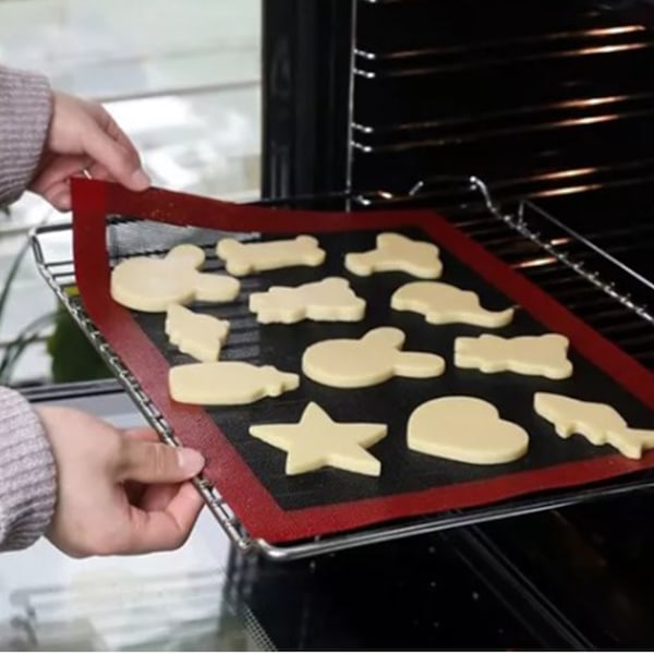 Kitchen Hero för Bagare, Flexibel Bakmatta i Silikonfiberglas, Jämn Värmefördelning för Perfekt Bakade Varor, Non-Stick Yta för Sömlös Användning