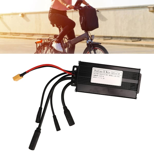 Elektrisk cykelkontroller 24V 36V 48V 26A 3-läges sinusvågskontroller Vattentät kontakt för elektrisk cykel Scooter