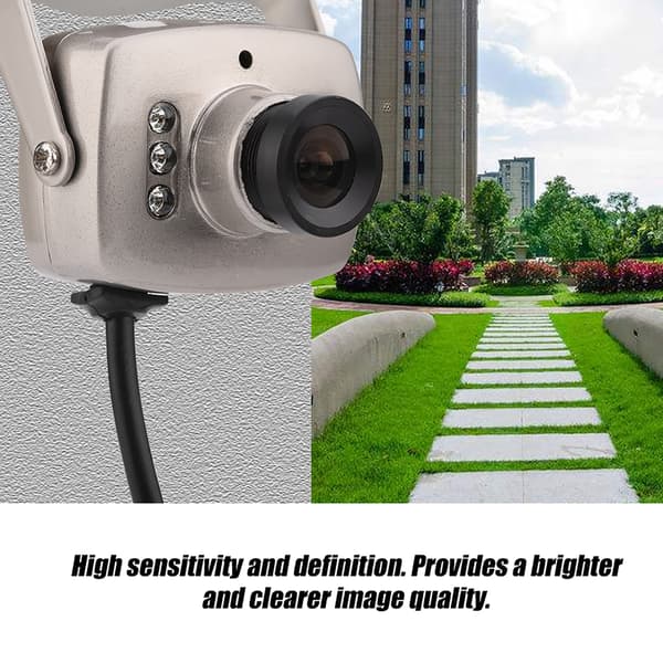 Mini 6LED Kablet CMOS CCTV Sikkerhetskamera Nattsyn Digitalt Videokamera NTSC