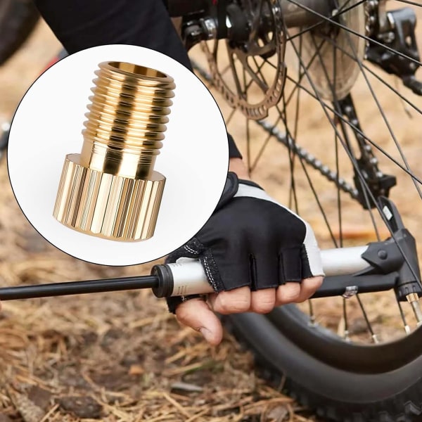 10 st adapterventil - Presta Schrader ventiladapter för cykel - med tätningsring
