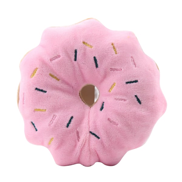 Interaktiva Kuddar Donut Form Plysch Katt Kattmynta Leksaker, Bitresistent Mjukt Husdjursleksak För Interaktiv Lek, Söta Färgalternativ Och Plyschmaterial