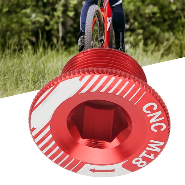 Cykelvevarmskruv i aluminiumlegering M18 Vevarmsfixeringsskruv Cykelvevpartibult M18 Röd
