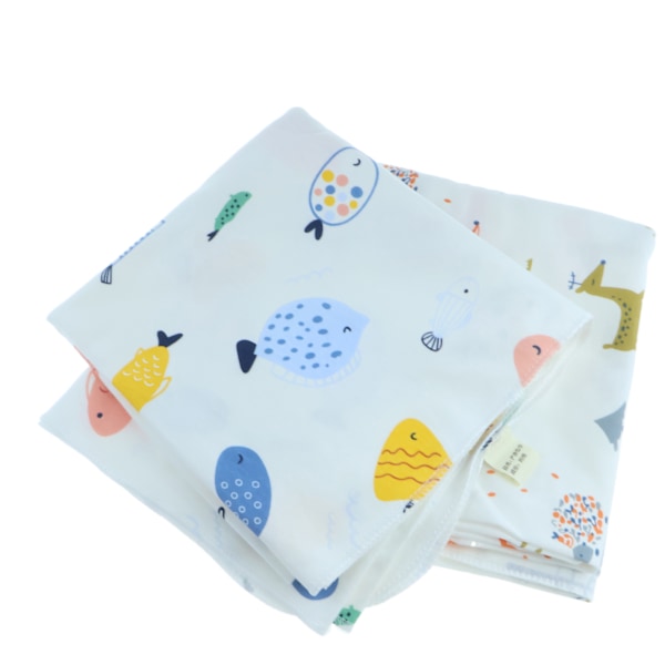 2 st Baby Filtar, Nyfödd Inslagningsfilt, Bomulls Muslin Squares, Multifunktionell Babyfilt, Bomullsfilt för Nyfödda Pojkar och Flickor 85*85cm