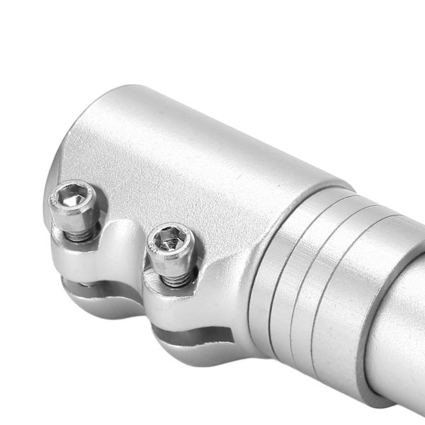 Cykelstyrstam Höjare Aluminiumlegering Cykelstyre Höjare Adapter för 28,6 mm/1,13 tum Gaffel Silver