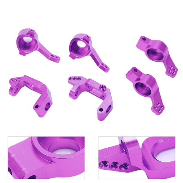 Kullager Aluminiumlegering Styrnavsmonteringsset för HSP 1/10 102010 102011 102012 RCPurple