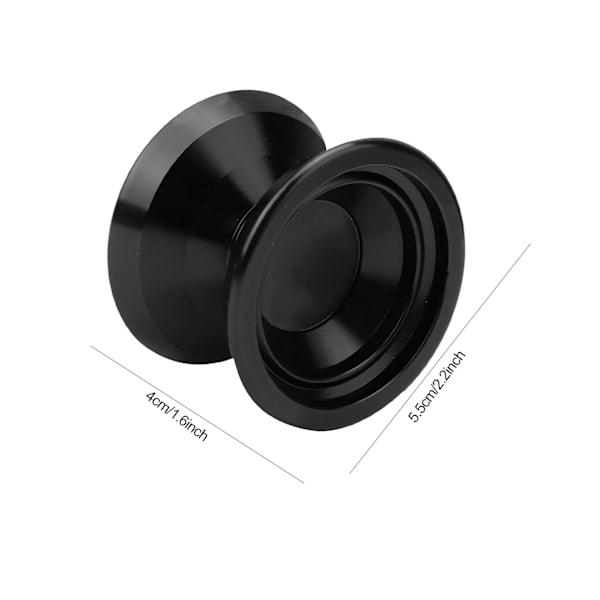 Alloy Yoyo Ball Competition Yoyo Toy med 3 st ersättnings Yoyo Strings Glove SetBlack