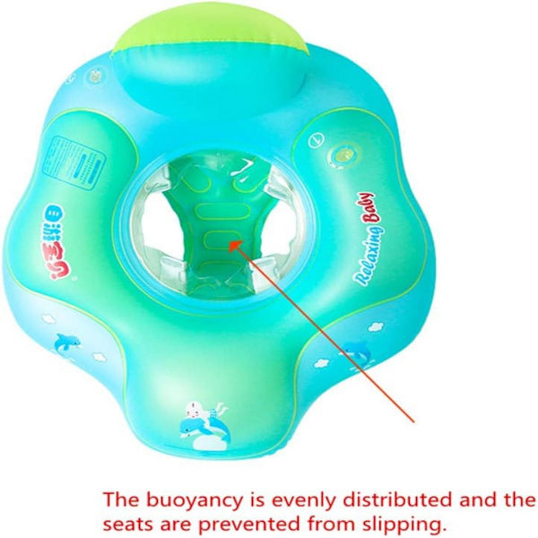 Shyneer Baby Float, Baby Pool Float, Uppblåsbar Baby Badring Baby Float för Pool med Manuell Pump (Uppgraderad, XL, för 2 till 6 år)