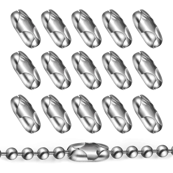 100 st kulkedjekopplingar silver ersättningskulkedjekopplingar för vertikala persienner kulkedjekopplingar för kulkedjor halsband armband
