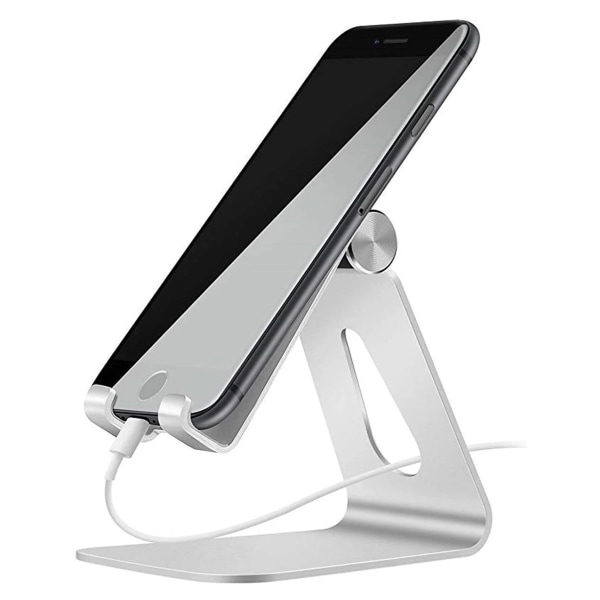 Mobiltelefonställ Skrivbord Justerbar mobiltelefonhållare i aluminium
