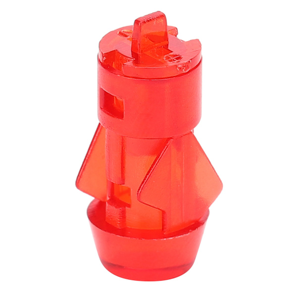 100 st LED-plast hållare Bezel Mount Röd PC-indikatorlampa Flygplanslampskärm 5mm