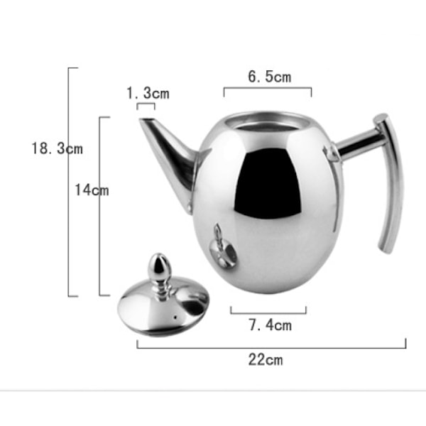 1 st tekanna med sil 1,5L