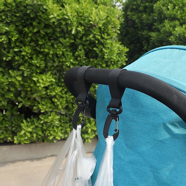 Justerbar Karbinhake för Barnvagn för Långvarig Användning, Lätt att Hänga Eller Lasta Av Shoppingväskor Matvaror Kläder På Barnvagnar Bilar Kök Kundvagnar,