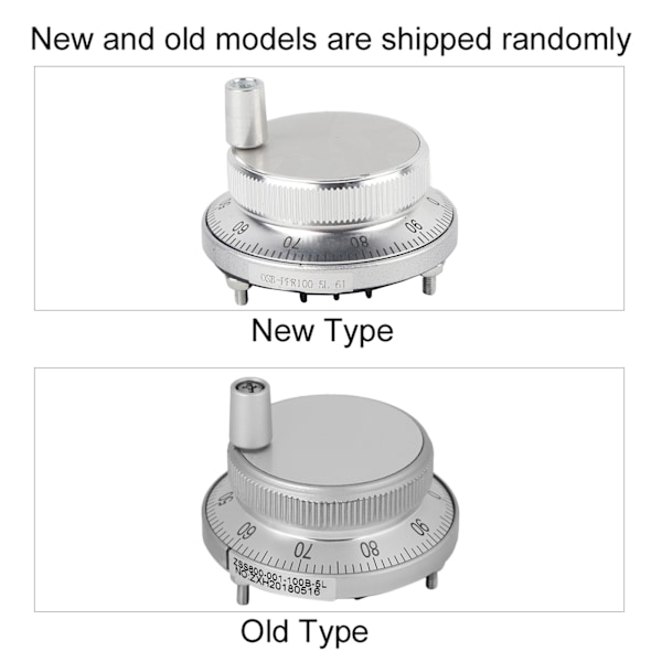 5V 60MM Handhjul Pulsgivare Fräs Router Manuell Styrning För CNC-system (Vit)