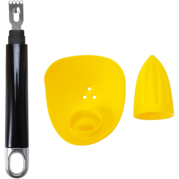 Microplane Zester med Fröfångare, Manuell Citruspress som Rengörs på Sekunder, Perfekt för Matlagningsentusiaster som Söker Färska Ingredienser För