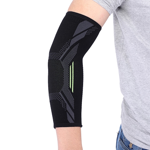 Kompressionsstöd Ärm för Armbåge, Smärtlindrande Kuddar för Tyngdlyftning & Tennis, Fukttransporterande Material för Säker Passform & Enkel Justering (1 st XL)