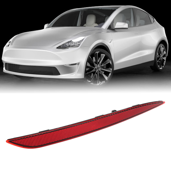 Bakre stötfångare reflektor röd lins bil bakre reflektor ljus ersättning för Tesla Model Y 2020 till 2023 Höger OE: 1495818 00 C