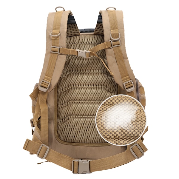 Molle System Ryggsäck, Taktisk Utrustning Med Andningsbart Mesh, Justerbar Axelrem Och Bälte För Klättring, Ridning, Resor