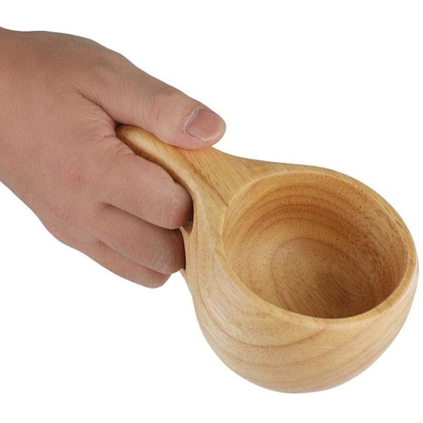 Handgjord Trä Campingmugg Med Ekologiska Egenskaper, Unik Design Och Bred Användning För Camping Vandring, Håller Drycker Kallare