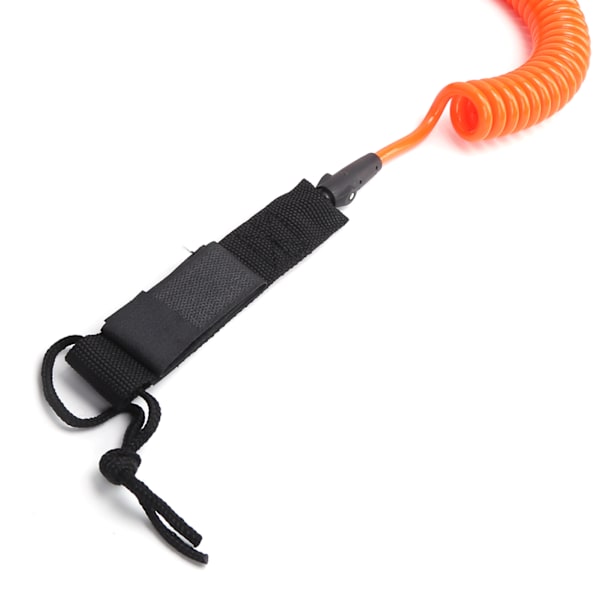 Surfboard Leash TPU Heliciform Bekväm HögElastisk Surfing Säkerhet Draglina (Orange )
