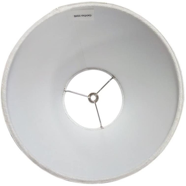 Mellanstor lampskärm, cylindrisk tygskärm för bordslampor och golvlampor, toppdiameter 5 tum X 9 tum bottendiameter X 7 tum hög,