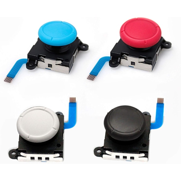 2 Joystick Analog Sensor Rocker för Switch Lite Joy-Con Controller ThumbStick Cap Modul Knapp Vit