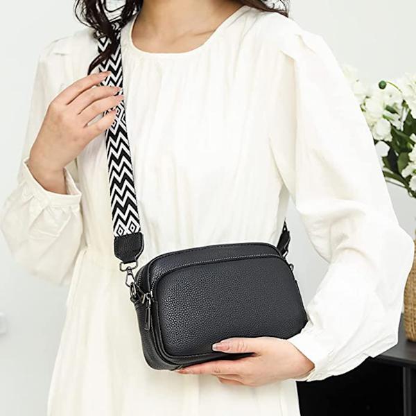 Axelväska dam moderna väskor med bred axelrem bröstväska dam crossbody väska dam handväska med bred rem liten crossbody väska eller höftväska