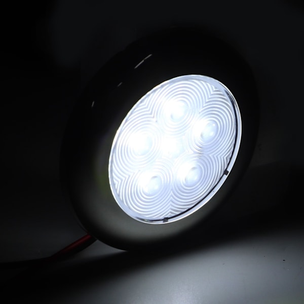 12V RV LED-taklampa kupol IP65 Vattentät vit belysning för båt husbil Van husvagn lastbil