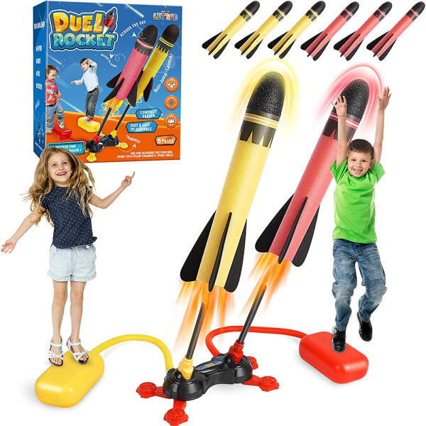 Anginne Rocket Air Pressure, Utomhusleksaker för Barn - Presenter till Pojkar Flickor