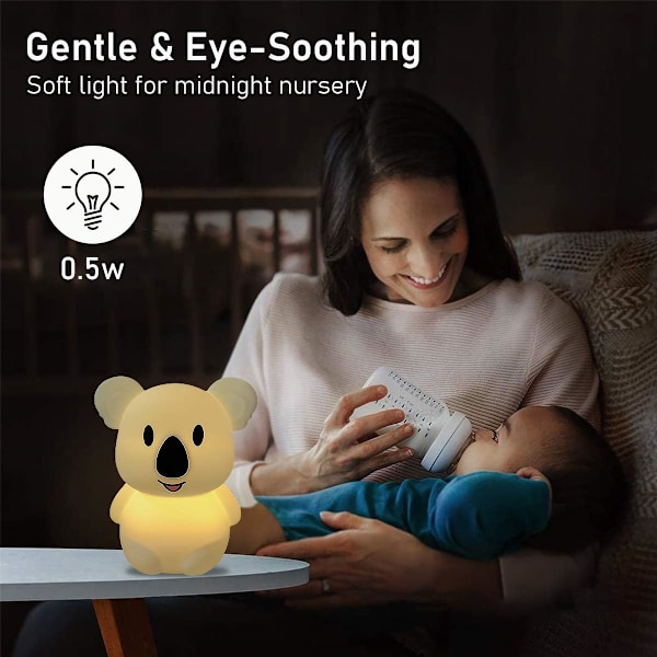 Bedårande Nattväktare: Multifunktionell Koala Nattlampa, Med Justerbar Ljusstyrka Och Ögonvänlig Design, Säkerställer Söta Drömmar