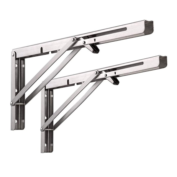 2 st konsoler metallhylla metallvägg hylla rostfritt stål konsoler vägg hylla konsoler flytande hylla konsoler DIY hylla konsoler hyllor metall