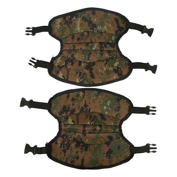 1 par isfiske knäskydd kamouflage vadderade flexibla utomhus vinter knäskydd