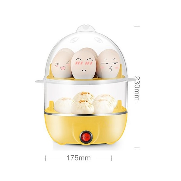 Egg Chef Deluxe: Multifunktionell snabb äggkokare, automatisk avstängning säkerställer perfekt kokta ägg, lätt att rengöra design, stor kapacitet för 14 ägg