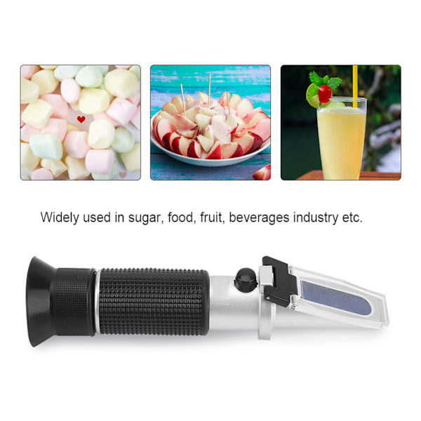 Bärbar Brix-refraktometer 0~32% Mat Socker Fruktjuice Vin Öl Drycker Testare Mätare
