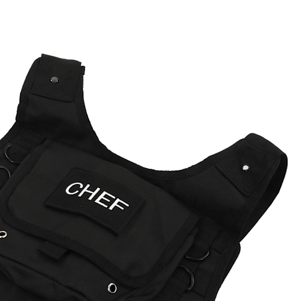 Molle Canvas Förkläde BBQ Grill Kock Förkläde Utomhus Camping Verktyg Förkläde med Förvaringsfickor