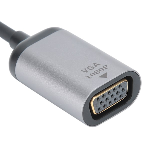 Stabil Video Display Adapter, Kompakt Design Plug and Play HDMI till VGA-omvandlare för MacBook Pro, Surface Book och mer, Säkerställer Otrolig