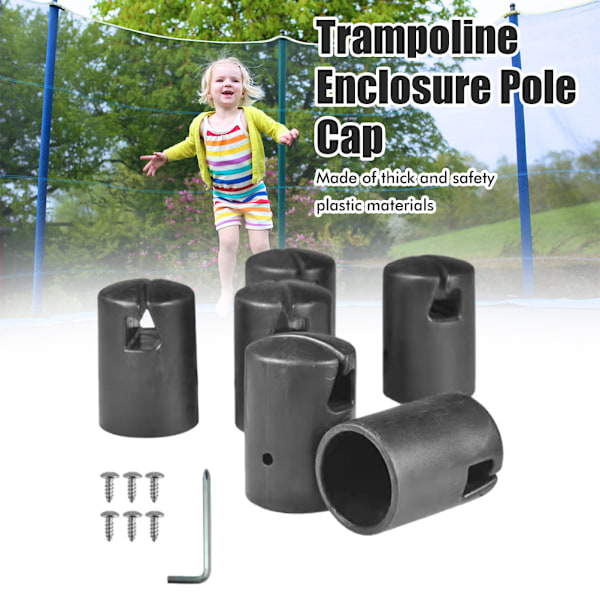 Trampolinskydd Uppgradering, Skruv för Platt Stålplåt Säkerställer Stabilitet, Kompatibilitet med Toppringsystem, Slitstarkt ABS-Material, Praktiskt Tillbehör