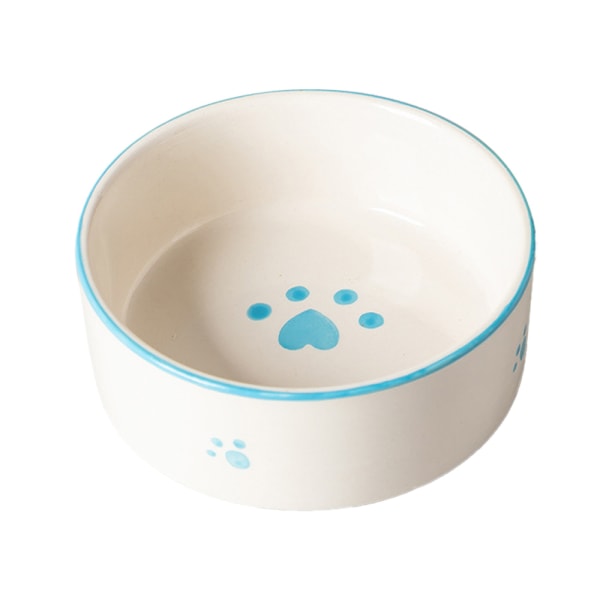 Keramik uppvuxna små hund- eller kattskålar Djurmatskål