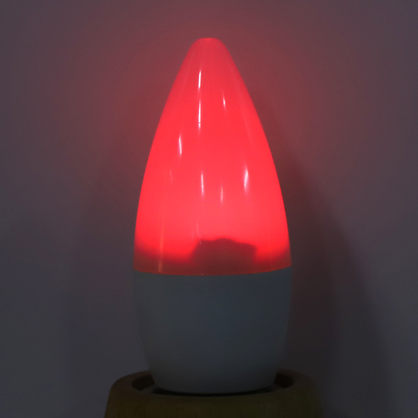 3W RGB Färgförändrande Ljuslampa med Fjärrkontroll för Heminredning 85265V(E27 RGbRen Vit 6000K)