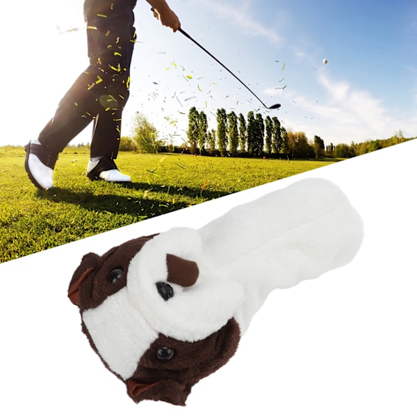 Animal Golf Head Cover Plysch Söt Golfklubba Headcover Heminredning för Kurs